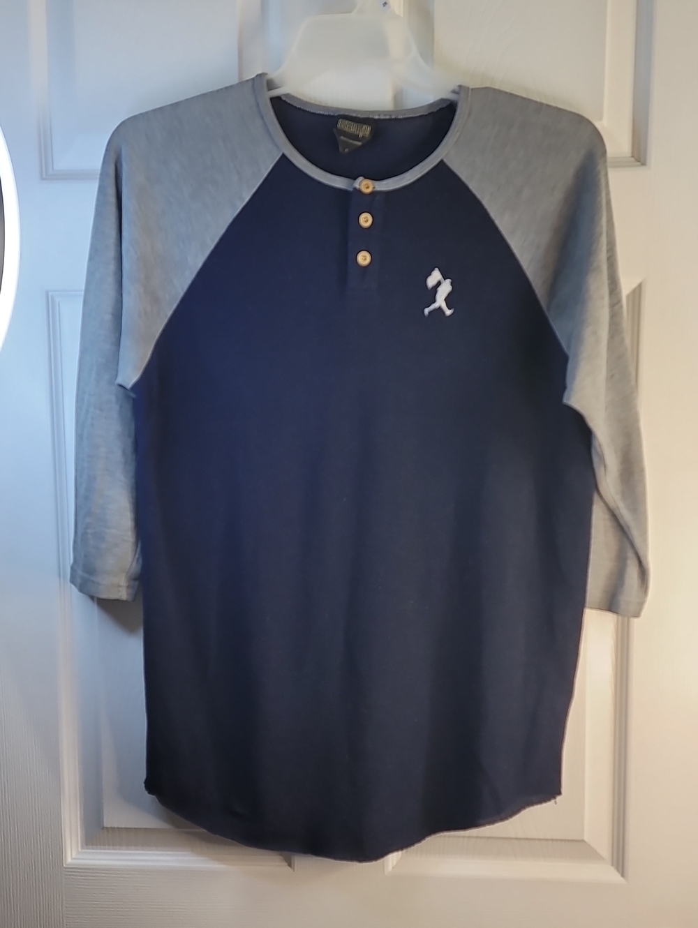 Baseballism Flagman Henley Raglan Shirt